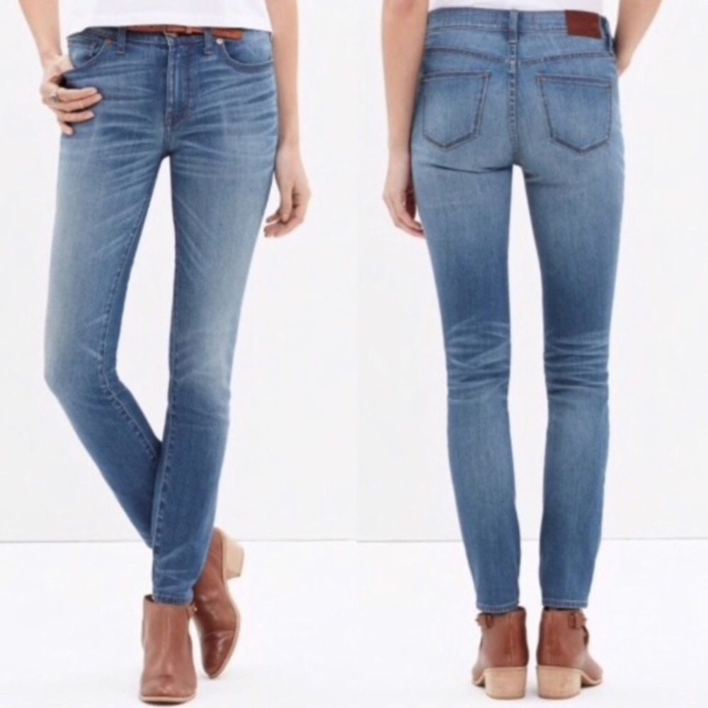 Madewell High Riser Skinny B8942 Thom Wash 29